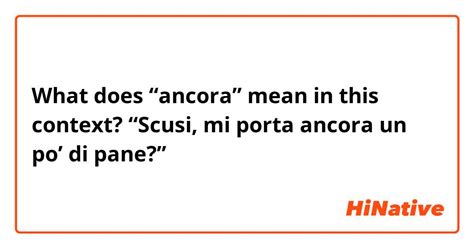 what does ancora mean.